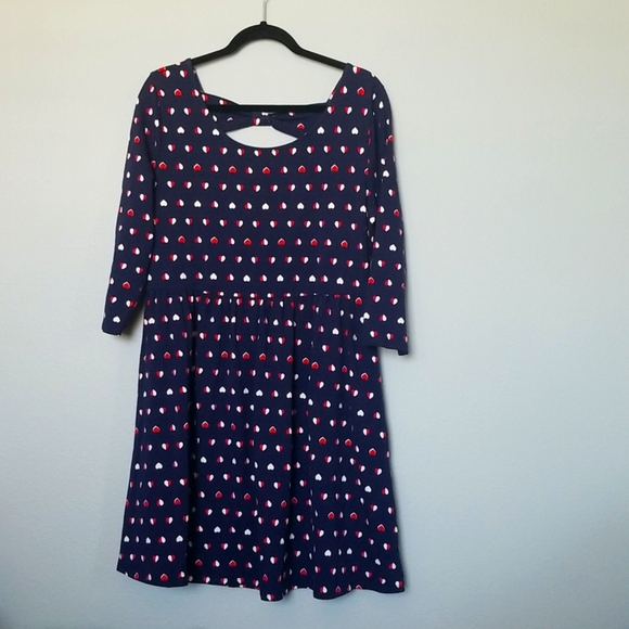 Forever 21 Sweet Twee Romantic Flirty Girly NWT heart dress with cut out XL - Picture 1 of 8